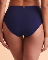 NAUTICAL Shirred High Waist Bikini Bottom