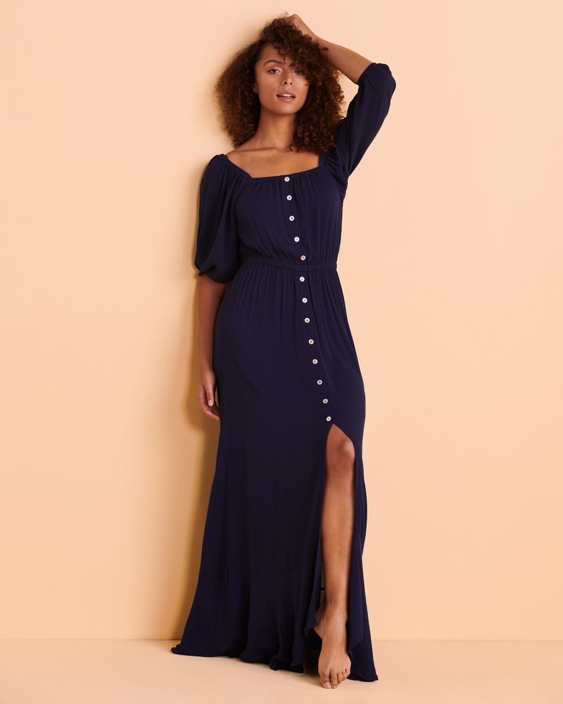 Maxi Dress with Buttons