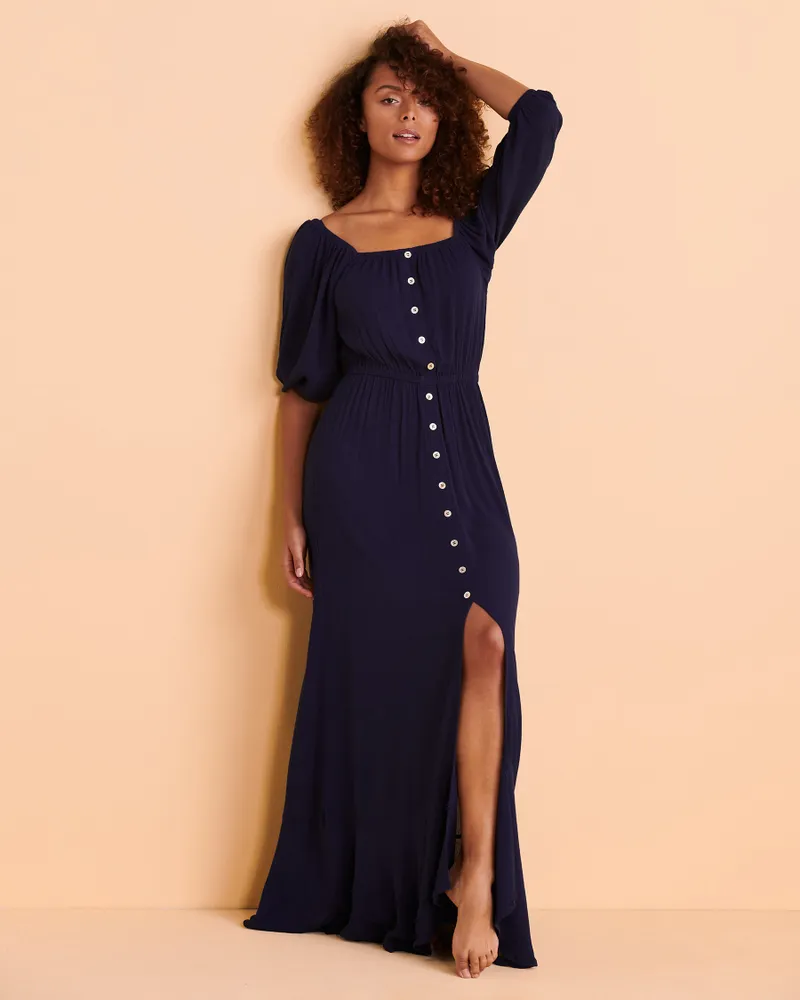 Maxi Dress with Buttons
