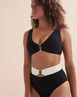 Bas de bikini taille haute Versa Rib