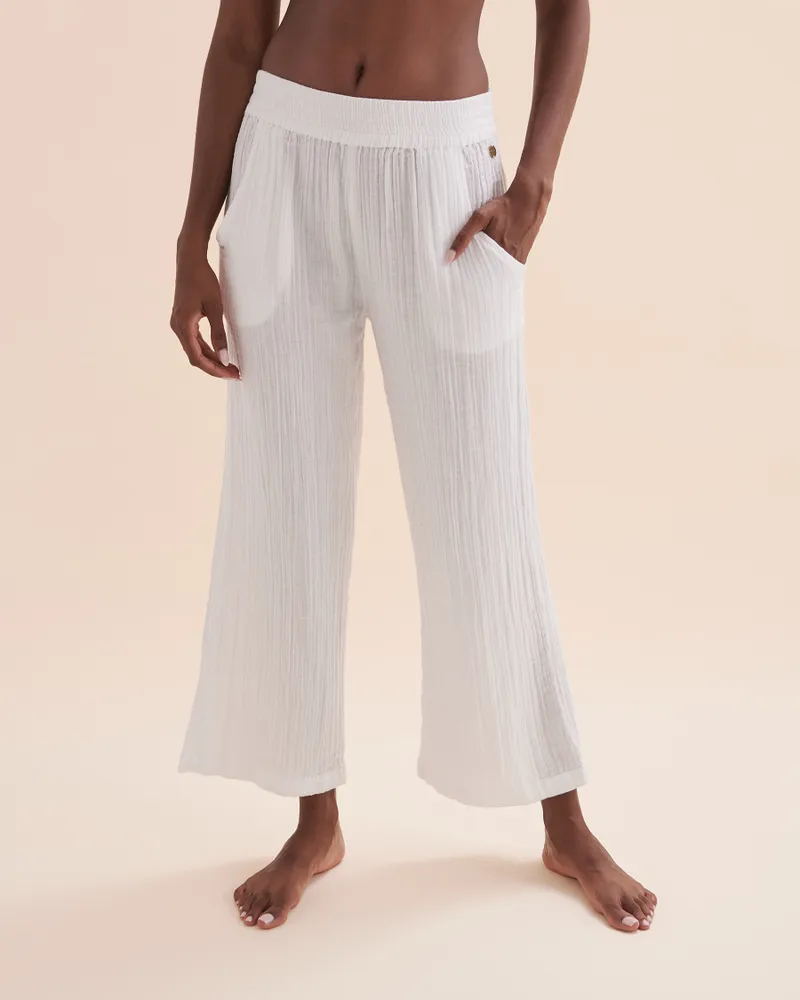 High-Waisted Playa Wide-Leg Pants