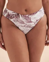 Fall Leaf V-Cut Pleated Bikini Bottom