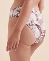 Fall Leaf V-Cut Pleated Bikini Bottom