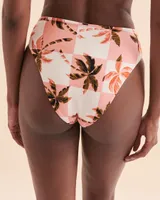 Palm Square High Waist Bikini Bottom