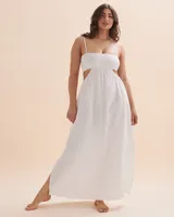 Robe bandeau maxi en coton Overswim