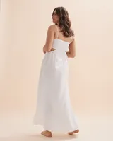 Robe bandeau maxi en coton Overswim