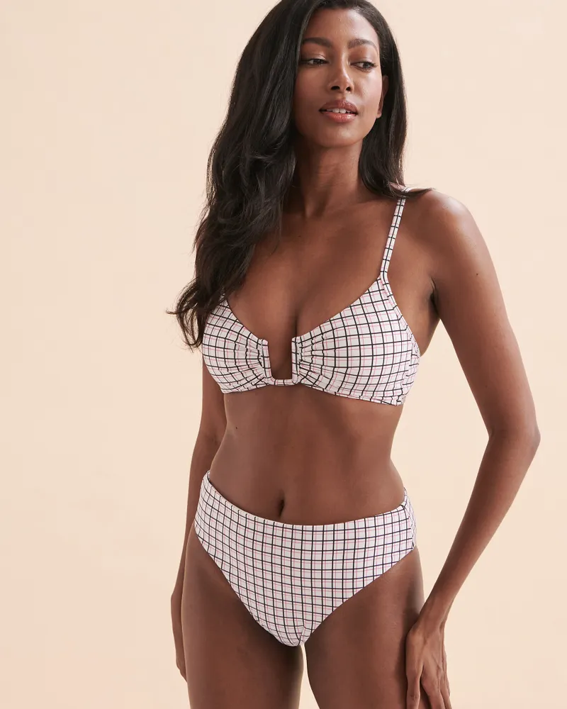 Plaid Brazilian Bikini Bottom