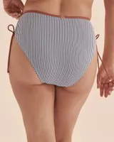 Nautical Stripes High Waist Bikini Bottom