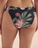 Floral Scent Gathered Sides Bikini Bottom