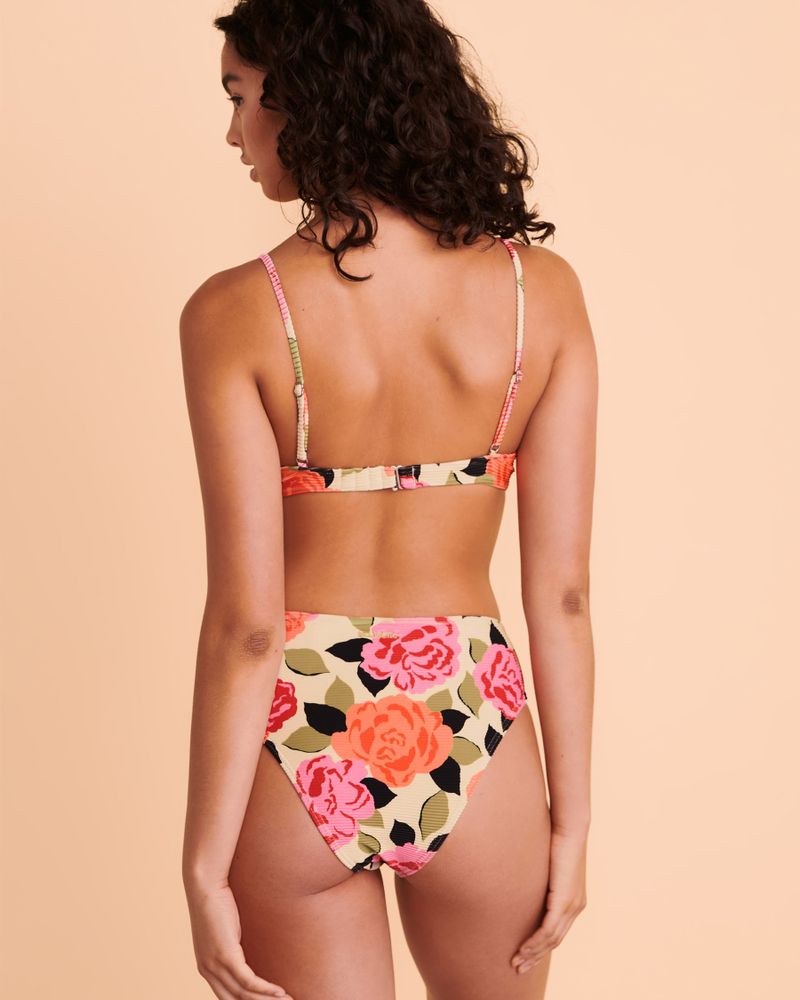 MAGIC GARDEN Plunge Bikini Top