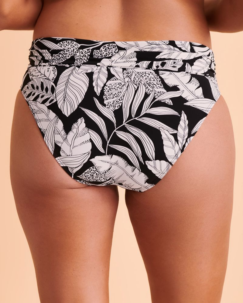 DEEP JUNGLE Foldable Waistband Bikini Bottom