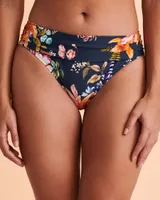 FLORAL ENCHANTMENT Folded Waistband Bikini Bottom