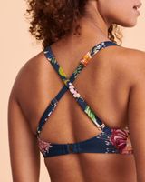 FLORAL ENCHANTMENT Wrap Bikini Top