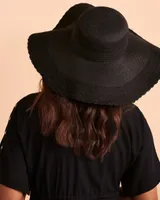 Chapeau large tiss