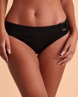 SOLID Folded Waistband Bikini Bottom