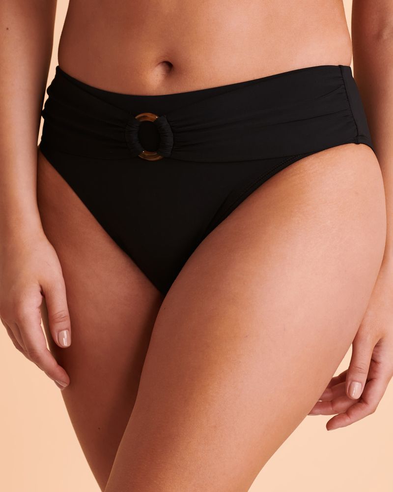 SOLID High Waist Bikini Bottom