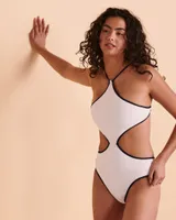 TIPPED High Neck One-piece Swimsuit