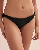 Bas de bikini noué aux hanches Jet Black