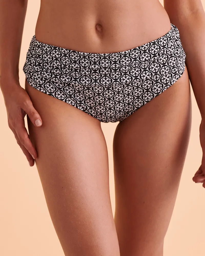 Geo High Waist Bikini Bottom