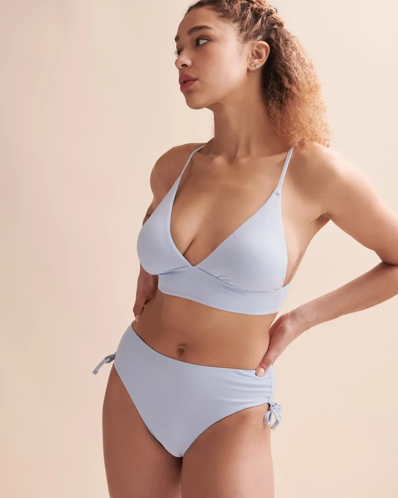 Bas de bikini tanga Chambray Blue