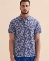 Pineapple Short Sleeve Button-down Shirt