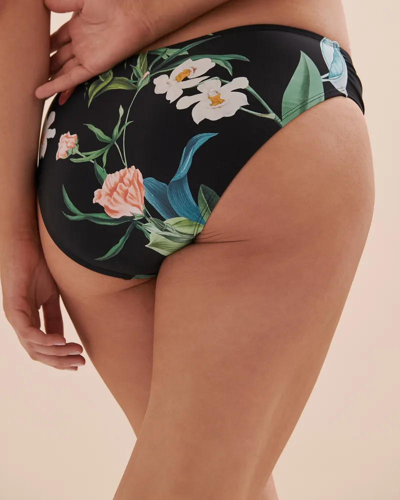 Botanical Beauty Shirred Sides Bikini Bottom