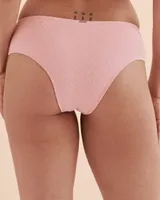 Textured Mid Waist Bikini Bottom