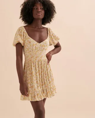 Something Pretty Short Sleeve Mini Dress