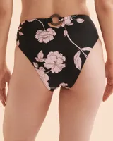 Bas de bikini cheeky taille haute Evening Bloom