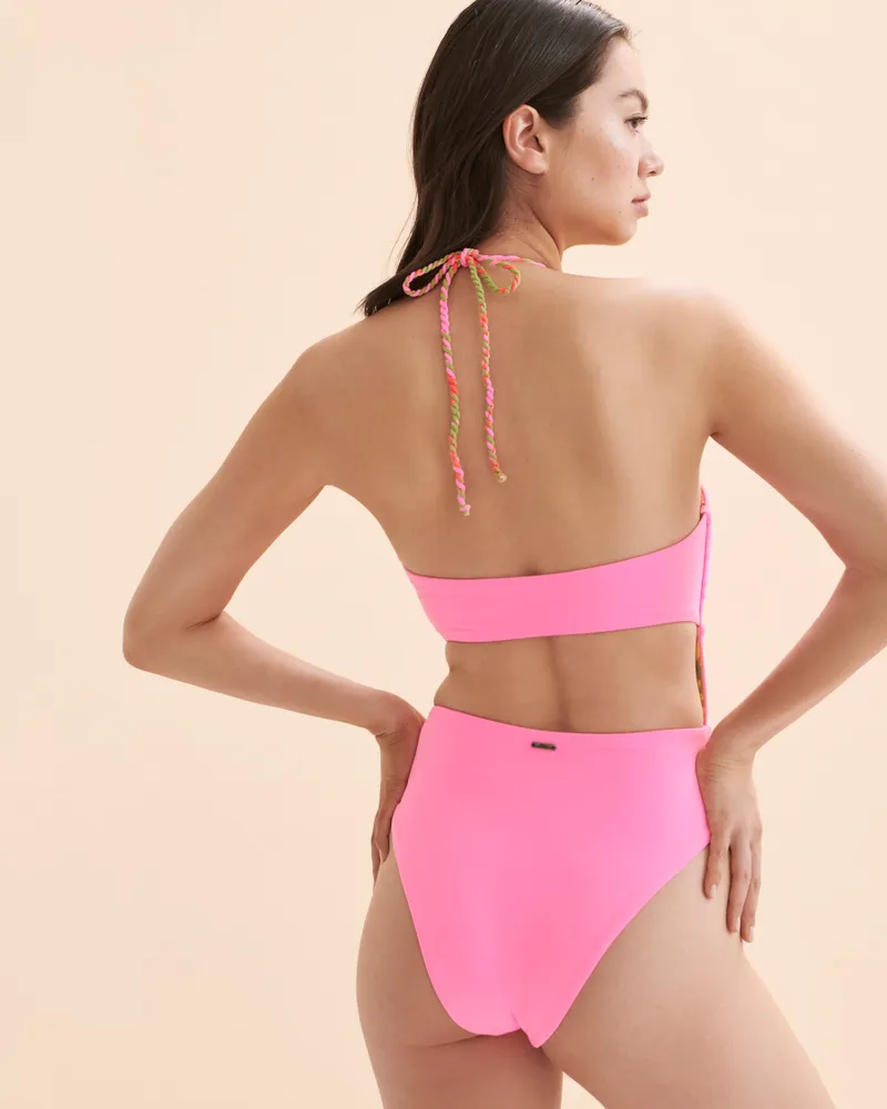 MAAJI Bombon Pink Reversible Bralette Bikini Top