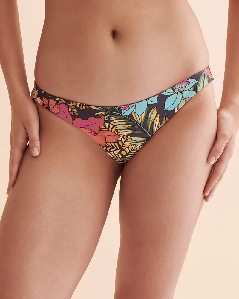 Tropical High Waist Bikini Bottom