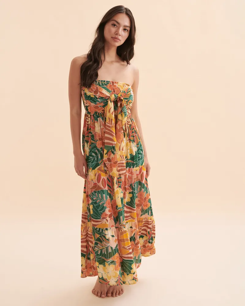 Brazilian Soul Bandeau Midi Dress