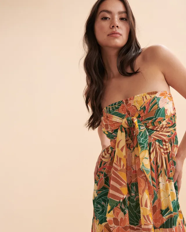 RIP CURL Brazilian Soul Bandeau Midi Dress