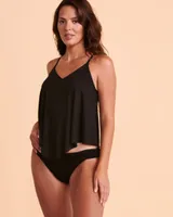 SOLID V-neck Tankini Top