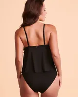 SOLID V-neck Tankini Top