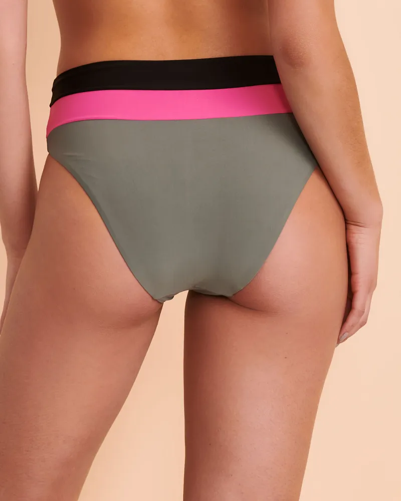 Bas de bikini jambe haute Callen SERENITY GREEN