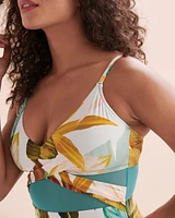 Maillot une-pièce wrap Pacific Jungle