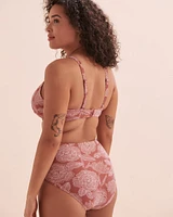 Marsala D Cup Plunge Bikini Top