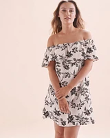 Robe courte épaules dénudées Airflow