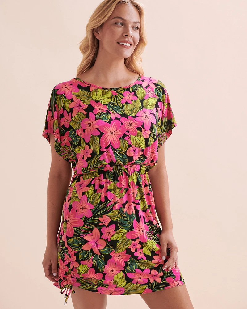 Tropic Bliss Short Crepe Dress