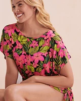 Tropic Bliss Short Crepe Dress