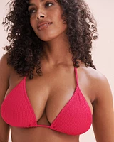Haut de bikini triangle bonnet D texturé Kali Sorbet