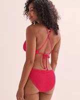 Haut de bikini bralette texturé bonnet D+  Alexa Sorbet