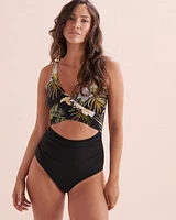 Exotic Tiki Wrap One-piece Swimsuit