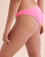 Taffy Pink Ribbed Bikini Bottom