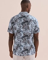 Linen Printed Short Sleeve Shirt