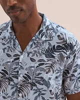 Linen Printed Short Sleeve Shirt