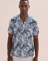 Linen Printed Short Sleeve Shirt