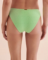 Santa Monica Textured Brazilian Bikini Bottom