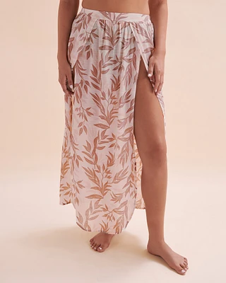 Sand Foliage Maxi Skirt